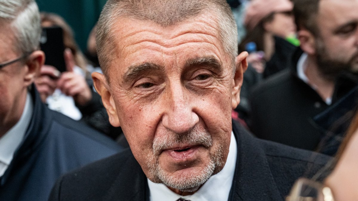 Andrej Babiš na Národní třídě během oslav 17. listopadu