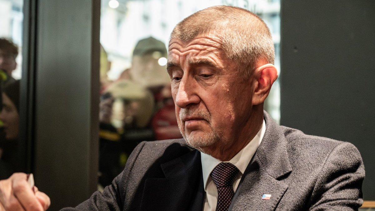 Andrej Babiš s Karlem Havlíčkem na Národní třídě během oslav 17. listopadu