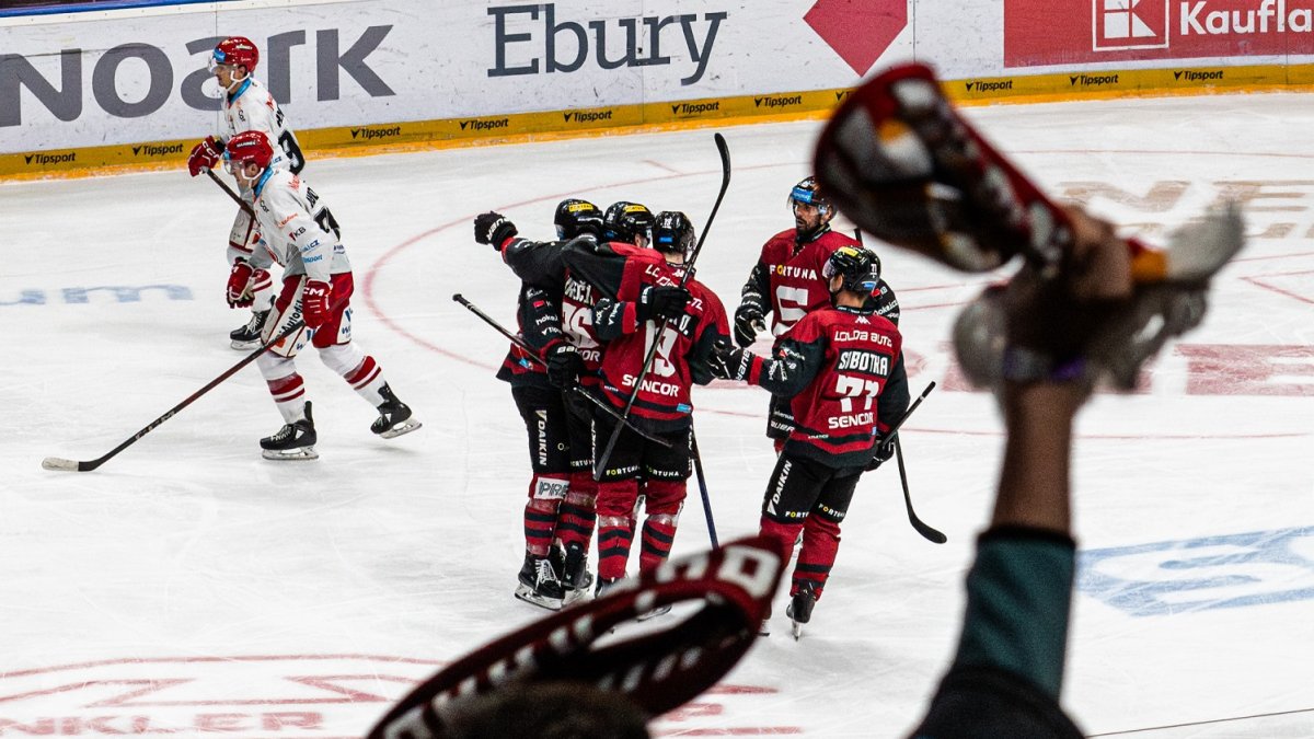 HC Sparta Praha v utkání proti Mountfieldu