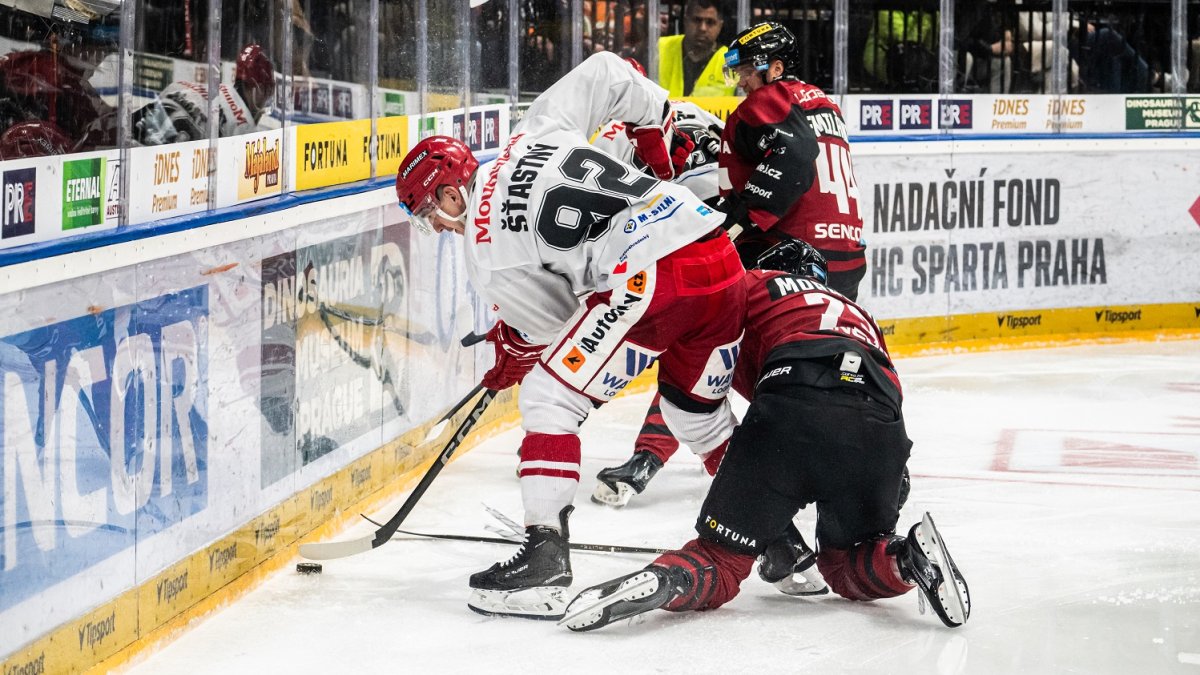 HC Sparta Praha v utkání proti Mountfieldu