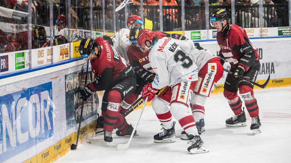 HC Sparta Praha v utkání proti Mountfieldu