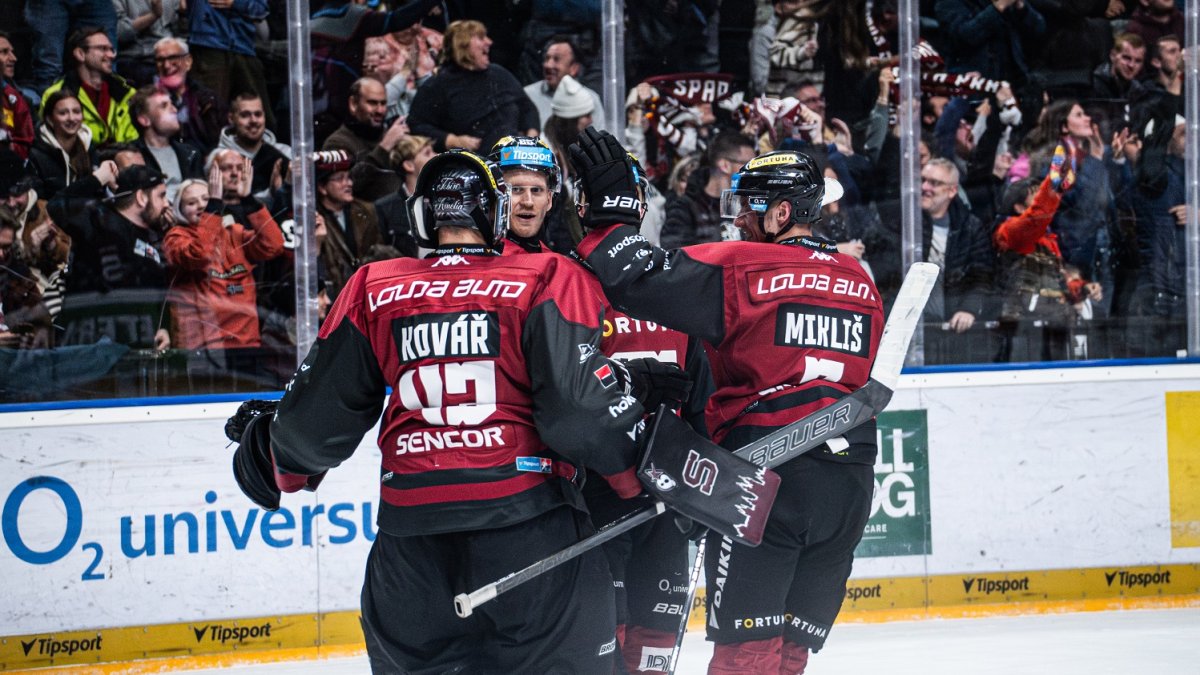 HC Sparta Praha v utkání proti Mountfieldu