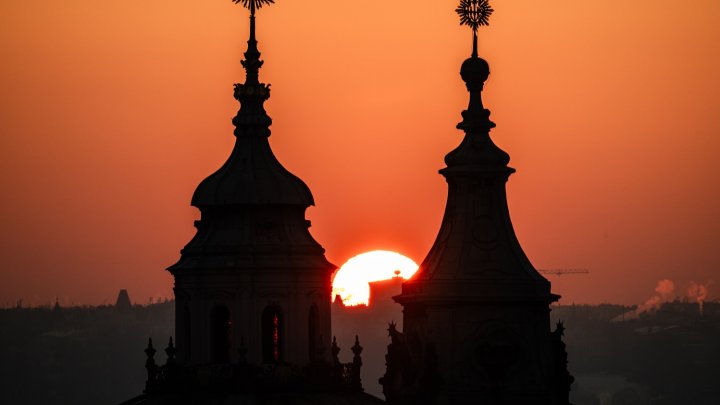 Mrazivé ráno v Praze