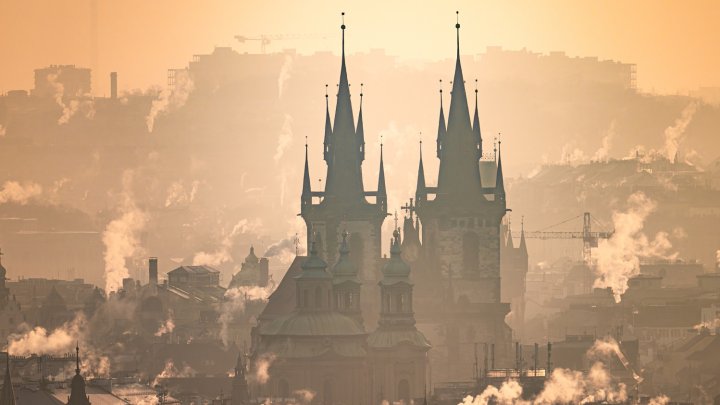 Mrazivé ráno v Praze