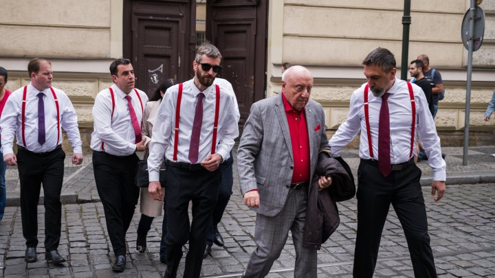 Felix Slováček a Dagmar Patrasová dorazili na poslední rozloučení s dcerou. (15.4.2025)