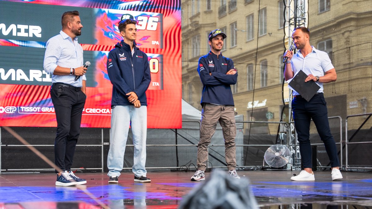 Oficiální autogramiáda jezdců MotoGP v centru Brna (17.7.2025)