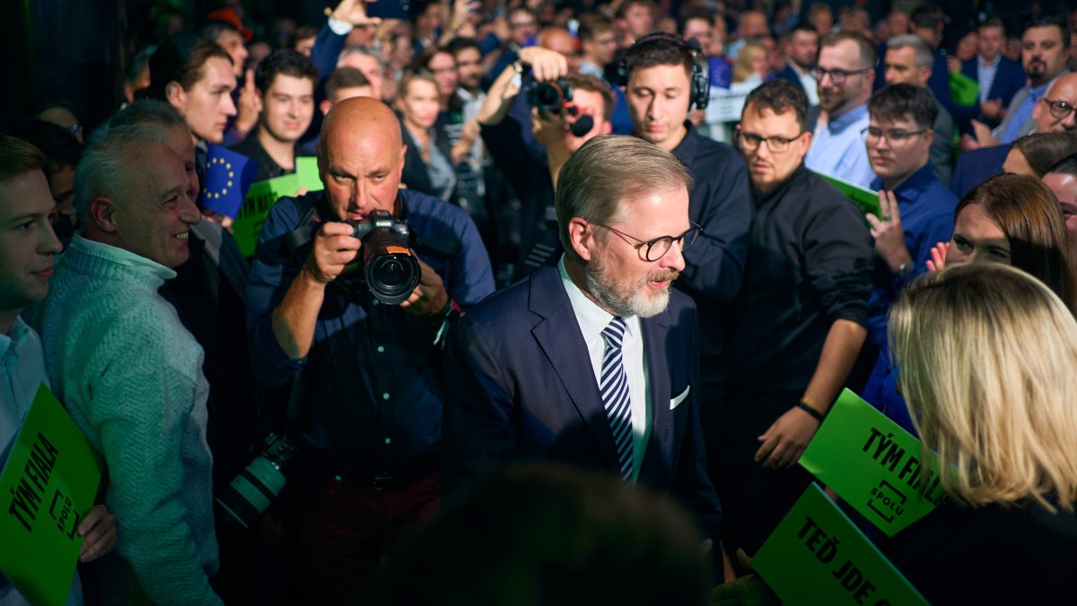 Petr Fiala na zahájení poslední fáze kampaně koalice SPOLU
