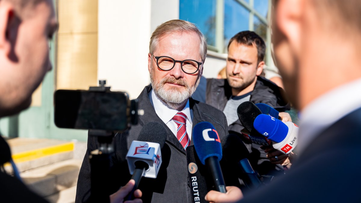 Petr Fiala odvolil v Brně. (3.10.2025)