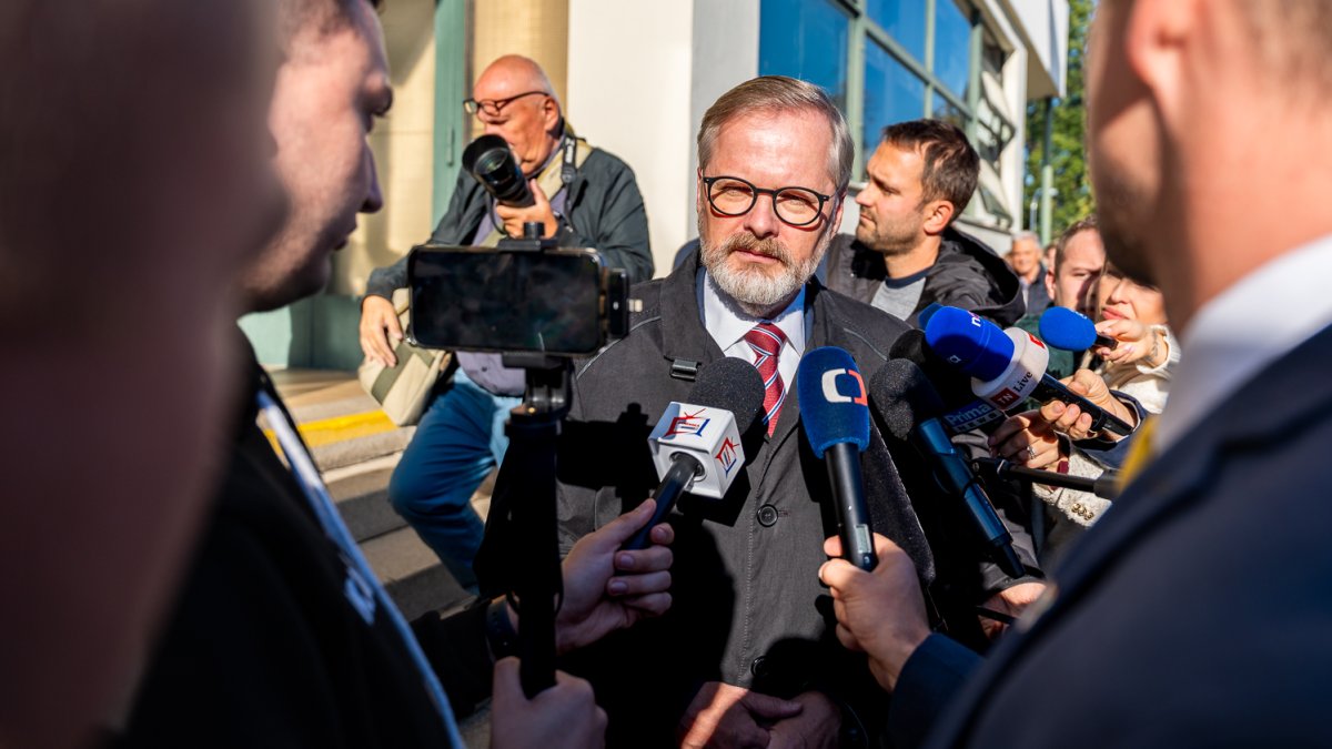 Petr Fiala odvolil v Brně. (3.10.2025)