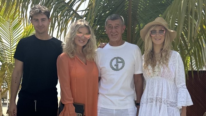 Andrej Babiš je na dovolené s rodinou. 