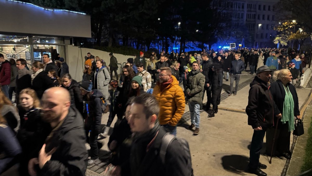 Křídové protesty v Bratislavě před oslavami 17. listopadu