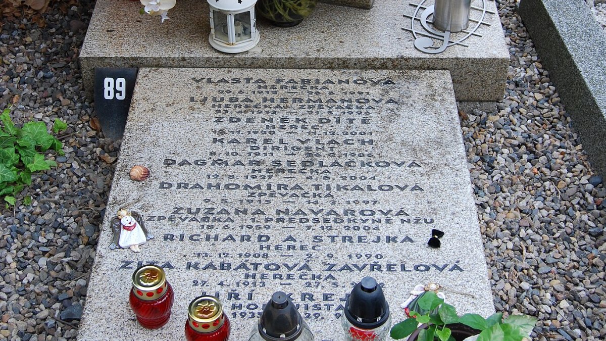 Zdeněk Dítě je pochován na Vyšehradě s dalšími známými umělci.