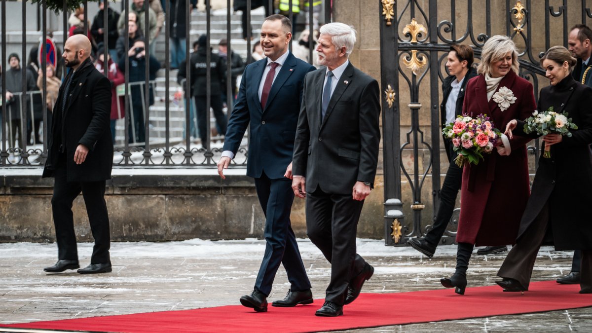 Do Prahy přijel polský prezident Karol Nawrocki. (24.11.2025)