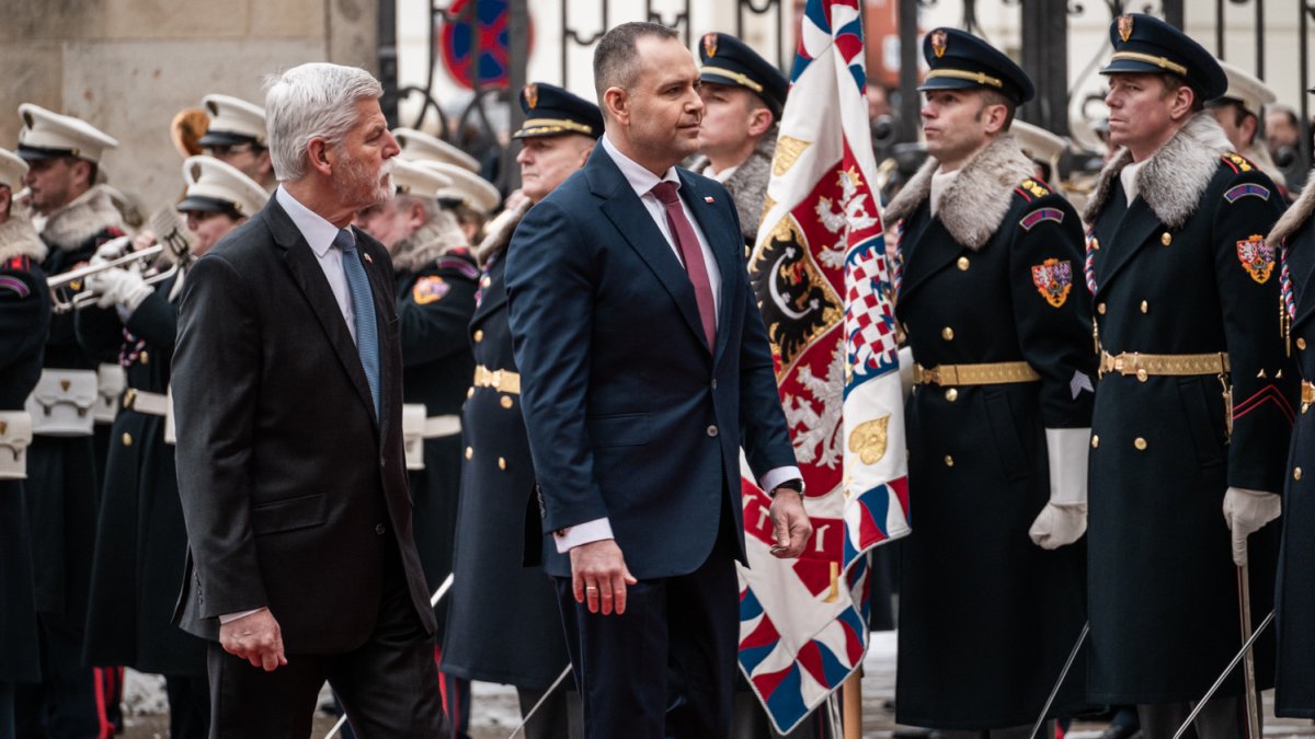 Do Prahy přijel polský prezident Karol Nawrocki. (24.11.2025)