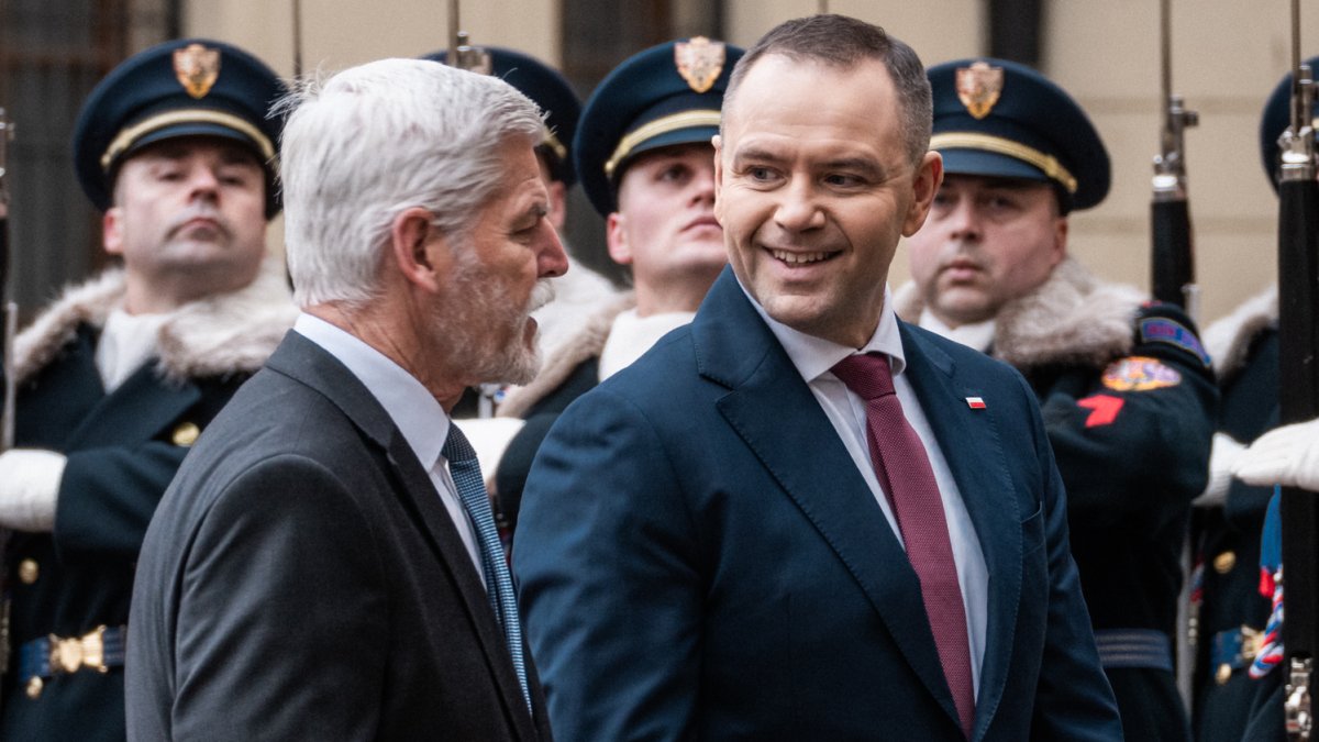 Do Prahy přijel polský prezident Karol Nawrocki. (24.11.2025)