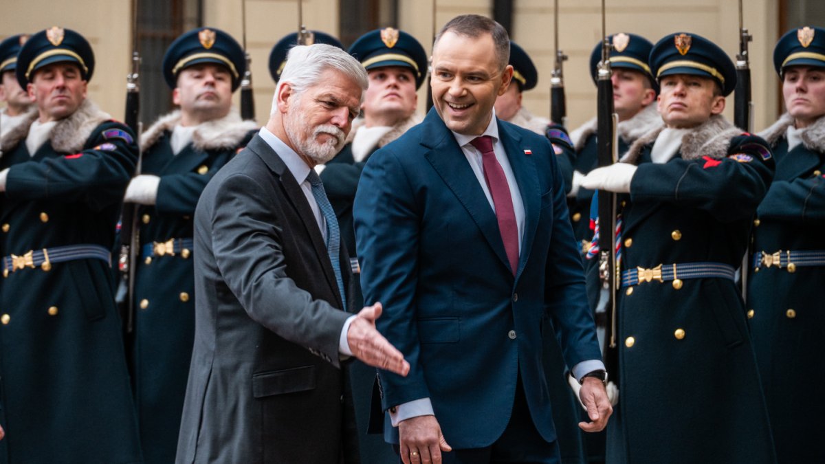 Do Prahy přijel polský prezident Karol Nawrocki. (24.11.2025)