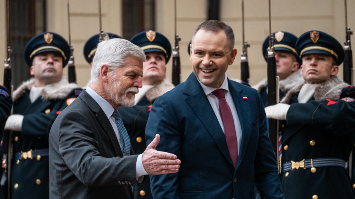 Do Prahy přijel polský prezident Karol Nawrocki. (24.11.2025)