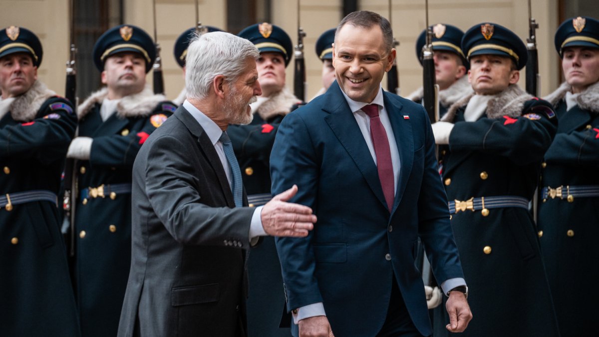 Do Prahy přijel polský prezident Karol Nawrocki. (24.11.2025)