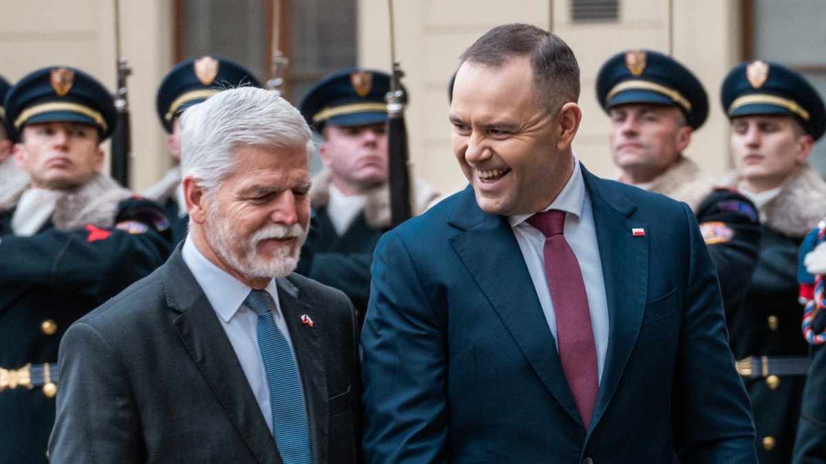 Do Prahy přijel polský prezident Karol Nawrocki. (24.11.2025)