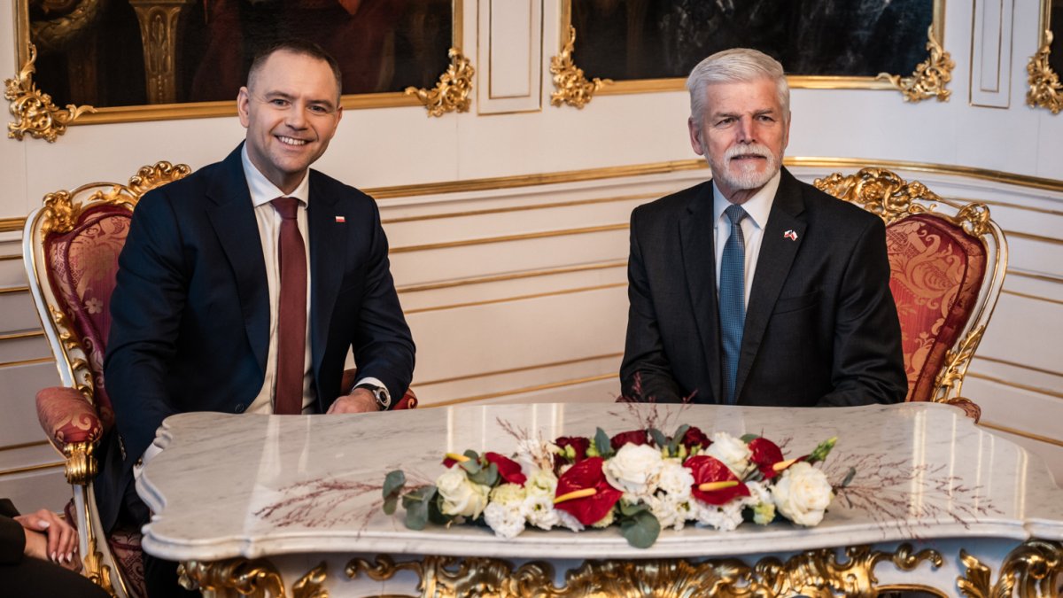 Do Prahy přijel polský prezident Karol Nawrocki. (24.11.2025)