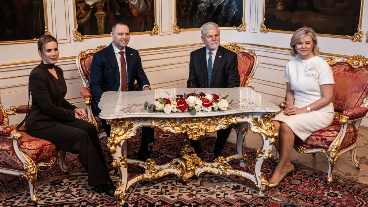 Do Prahy přijel polský prezident Karol Nawrocki. (24.11.2025)