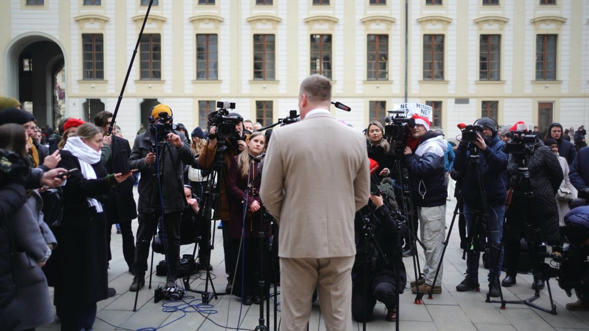 Filip Turek dorazil za prezidentem Petrem Pavlem. (22.12.2025)