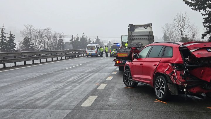 Na D1 u Brna se stala hromadná nehoda. (23.1.2026)