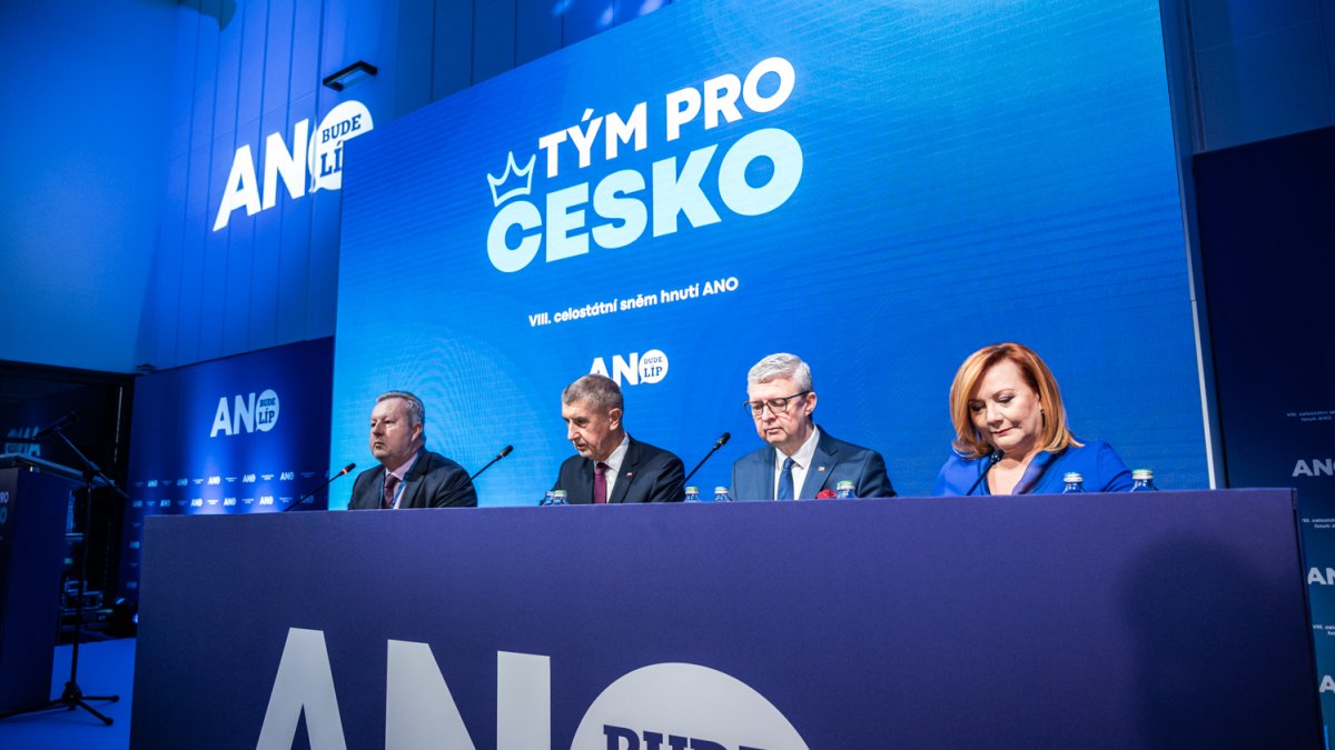 ANO si na sněmu volí vedení. (24.1.2026)