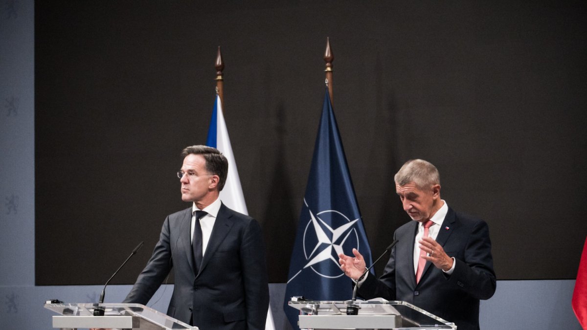 Mark Rutte a Andrej Babiš