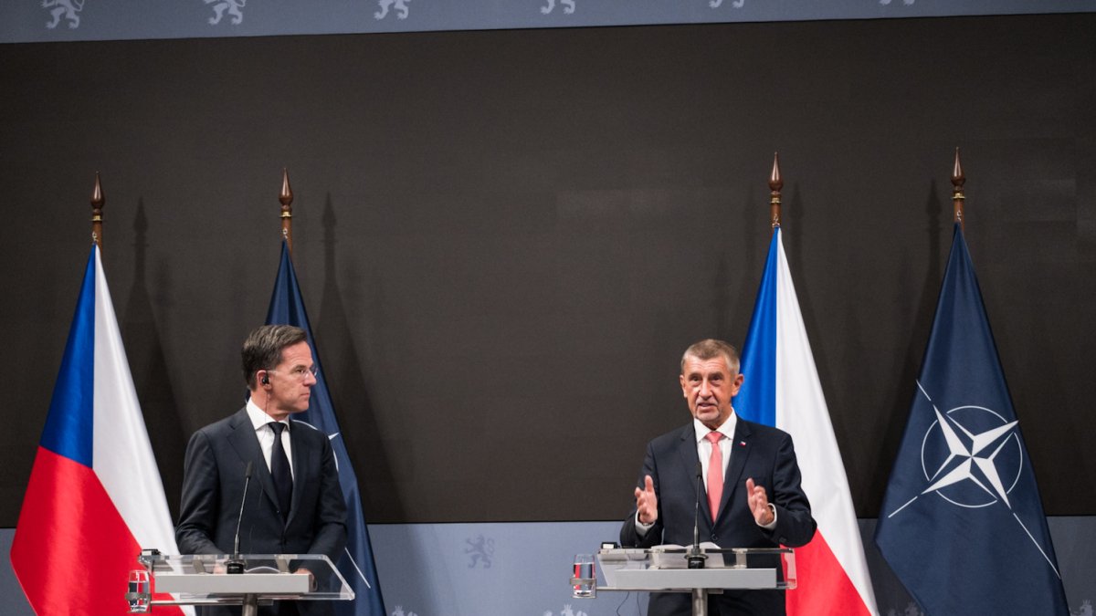 Mark Rutte a Andrej Babiš