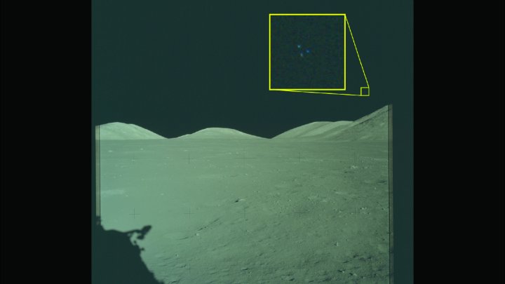 Snímek z Měsíce z mise Apollo 17 zachycuje záhadná světla