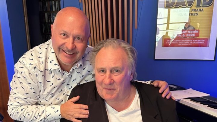 Michal David a Gérard Depardieu
